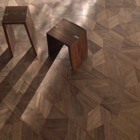 Frammenti Ca' Savio – geometric wood floor